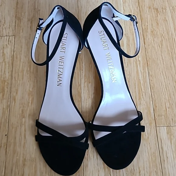 Stuart Weitzman Suede Ankle-Strap Sandals *size 10.5* - Picture 1 of 6